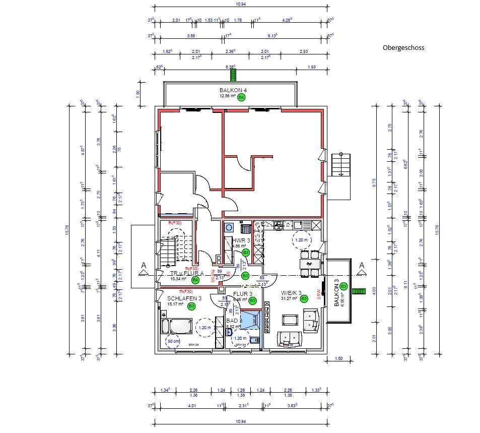 Haus 17 Obergeschoss 